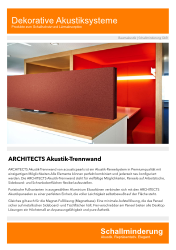 Flyer - ARCHITECTS Akustik-Trennwand für Schreibtisch