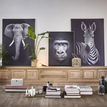 Akustikbild als dekorativer Schallabsorber Schallabsorbierendes Akustikbild im modernen Design