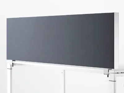 AluFrame Akustik-Trennwand – flexibel montierbar und schallabsorbierend Alu-Rahmen Akustik-Trennwand mit Tischklemmen